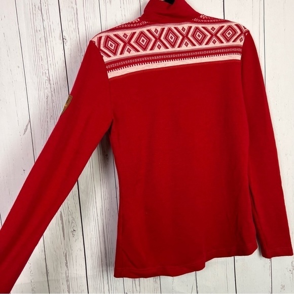 Dale of Norway | quarter zip | red sweater - Picture 9 of 10